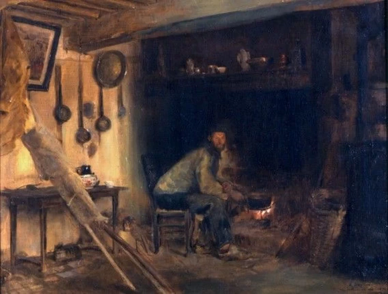 Edmond Dorange nel suo interno - dal Saint, Cloud, museo Avelines